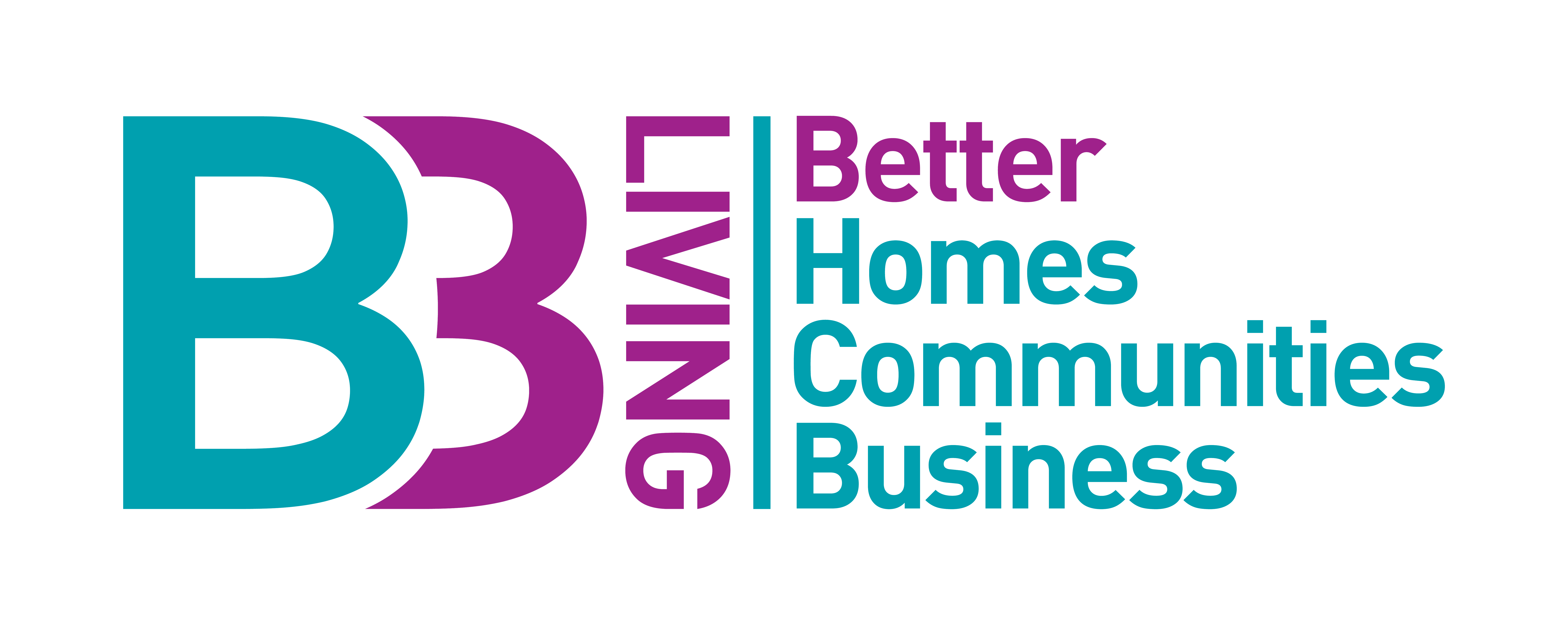 B3Living logo with strapline that reads "Better homes, communities, business"